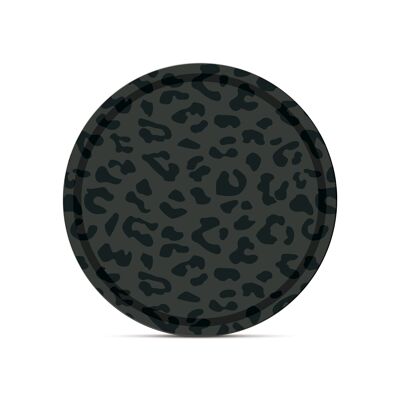 Leopard Ebony Tray 37cm