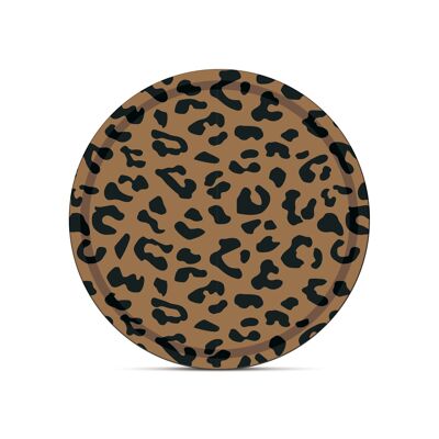 Leopard Moka Tray 37cm