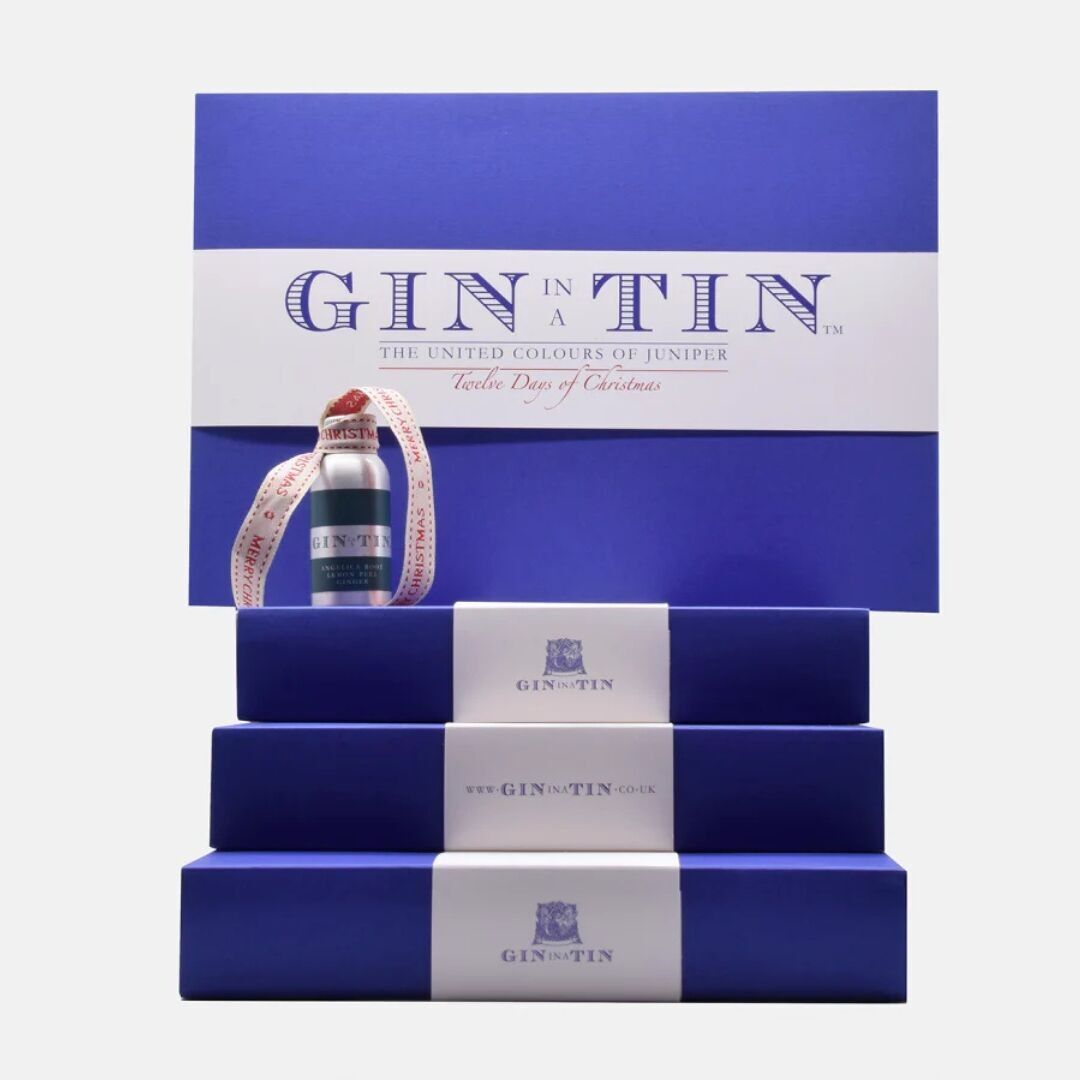 12 Days of Christmas Gin Gift Set - Blue Box - Case of 6