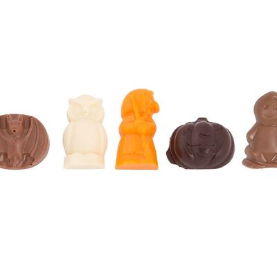 Tablettes de chocolat non fourrées aux motifs d'Halloween (vrac 1 kg)