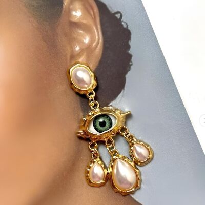 Boucles d'oreilles œil de Dieu