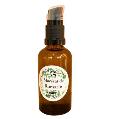 Macérat d'huile d'olive au Romarin Bio - Tonus et Pureté - 50 ml - Nature et Progrès