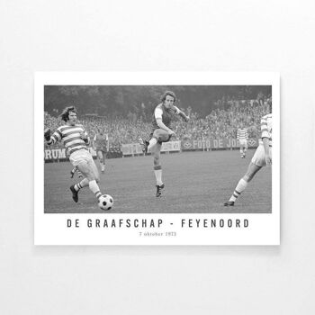De Graafschap - Feyenoord '73 - Affiche encadrée - 40 x 60 cm 3