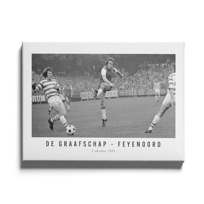 De Graafschap - Feyenoord '73 - Affiche encadrée - 50 x 70 cm