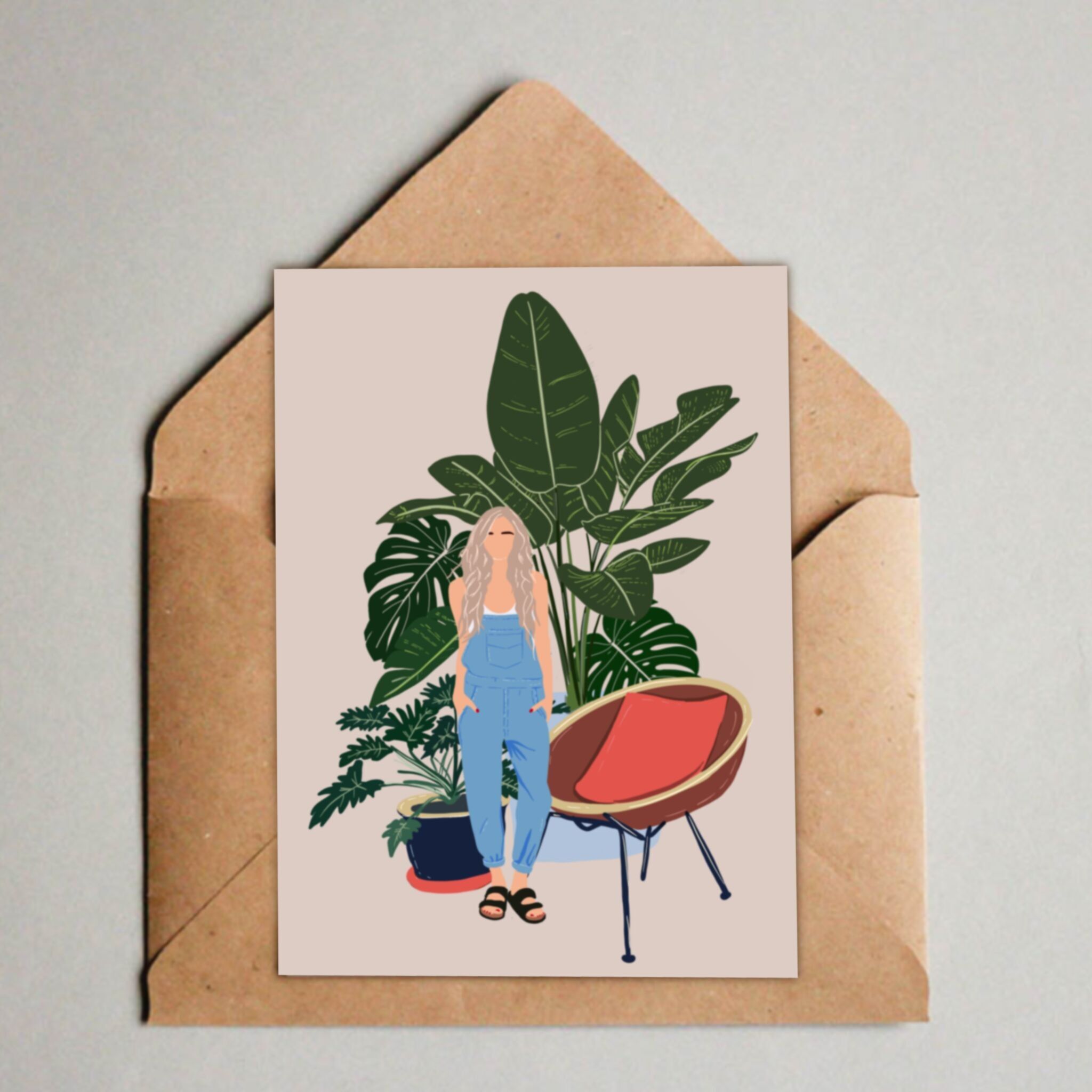 Carte postale / impression A6 - Plantlady Home