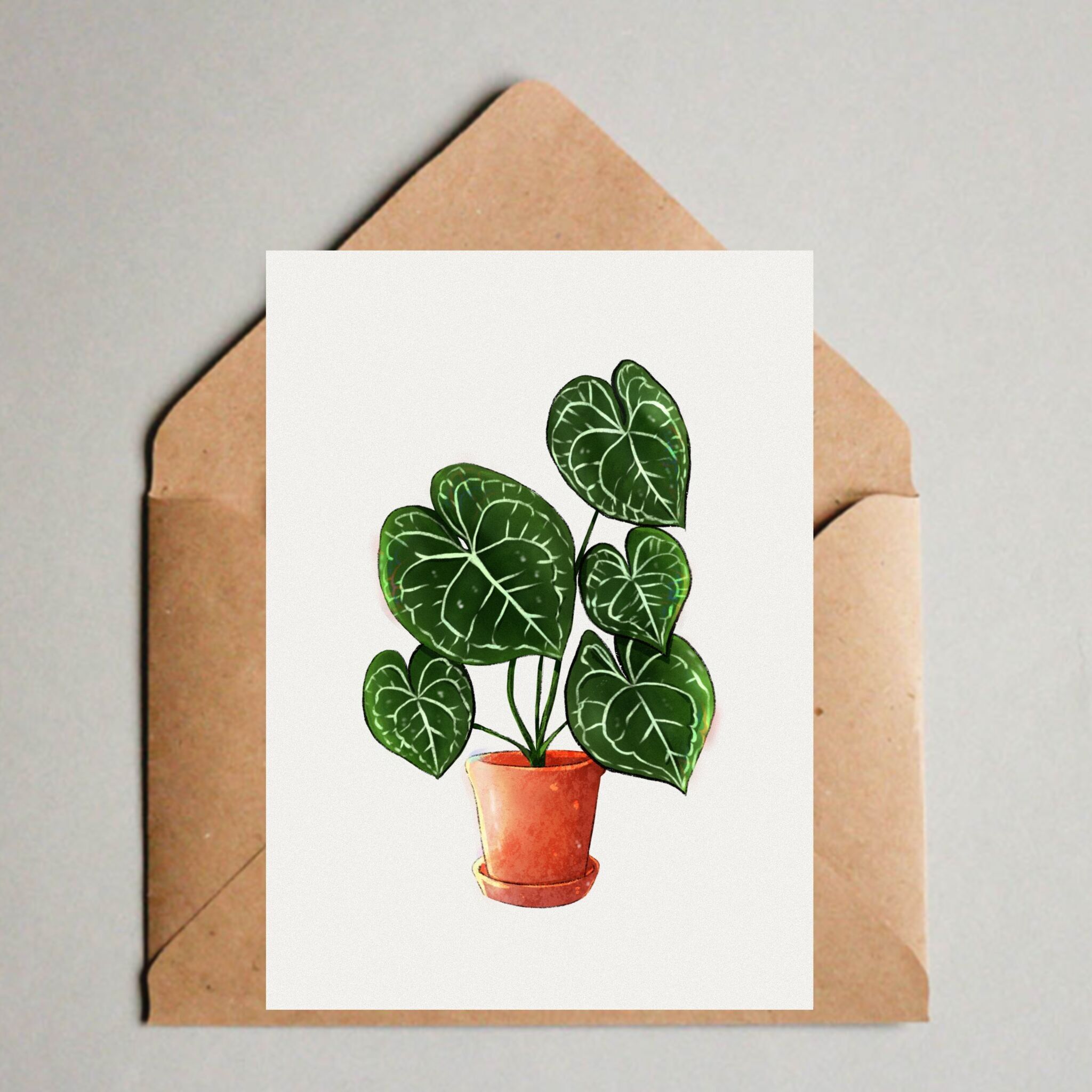 Carte Postale / Affiche A6 - Anthurium Clarinervium