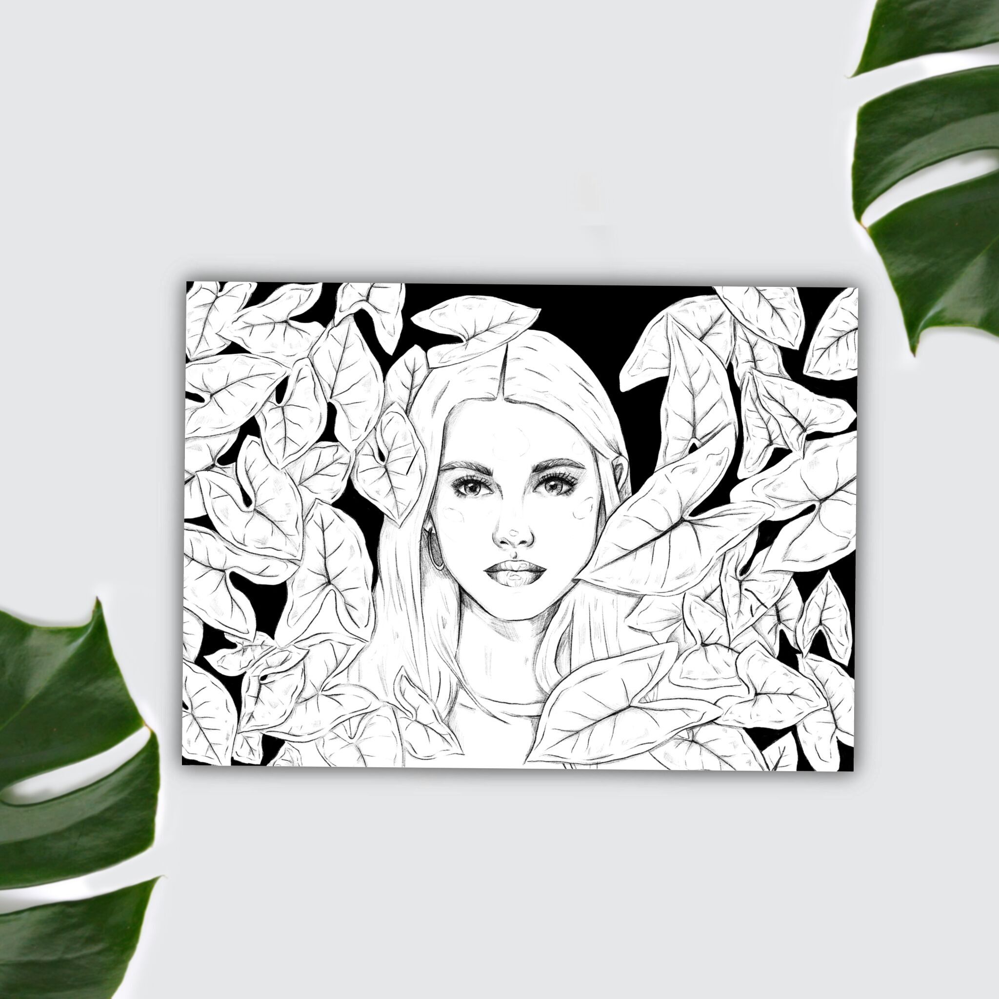 Postkarte / A6 Print -  Plantlady Syngonium Arrow