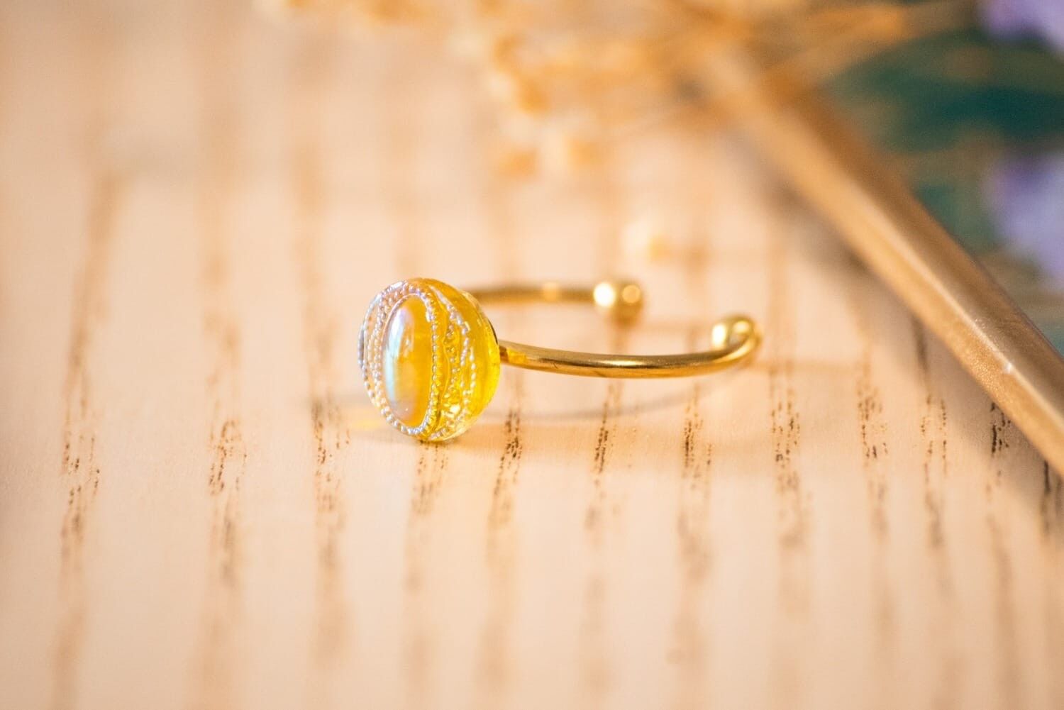 Bague fine Candice jaune