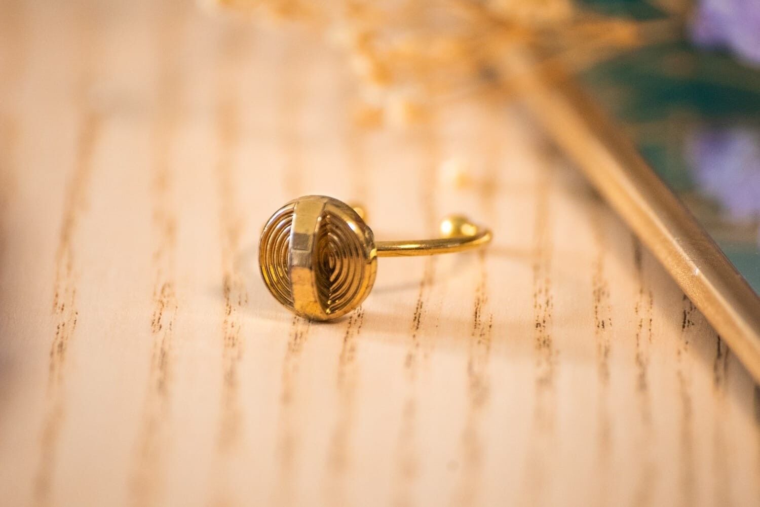 Bague fine Zoé dorée