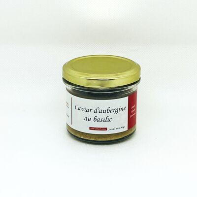 Caviar de berenjena con albahaca - Crema vegetal - 80 gramos
