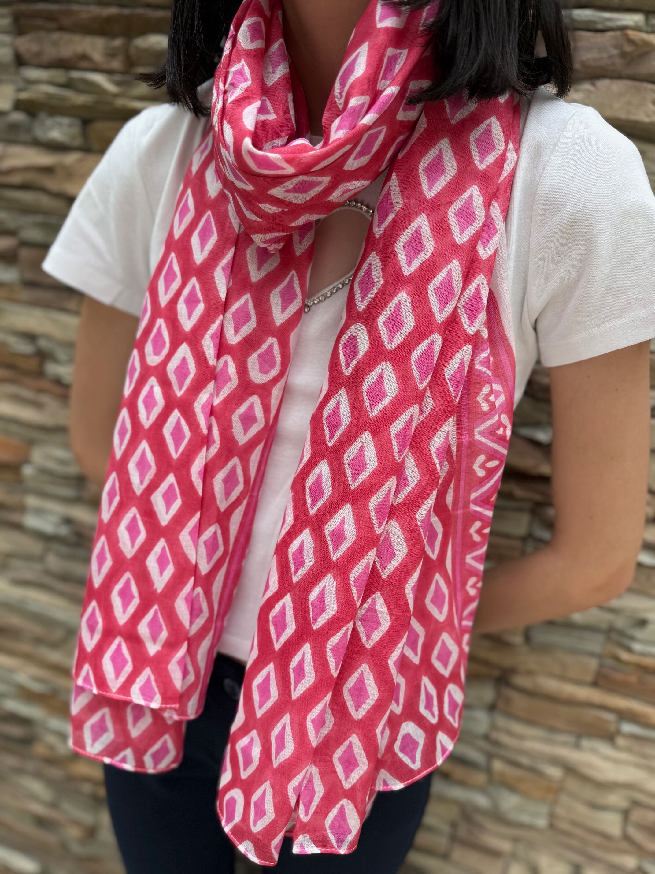 Bufanda 100% algodón indio para mujer