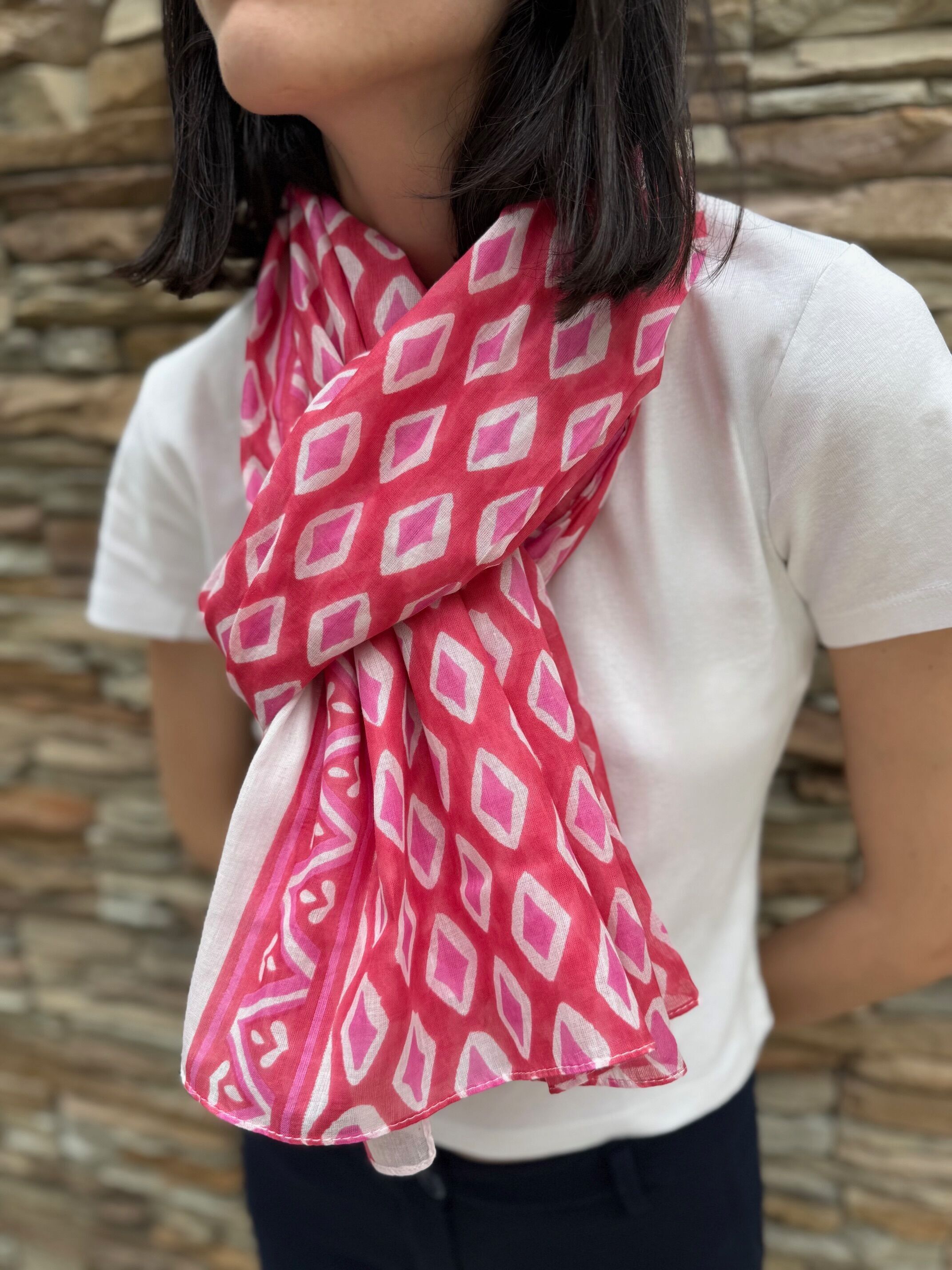 Women's 100% Indian cotton pareo scarf