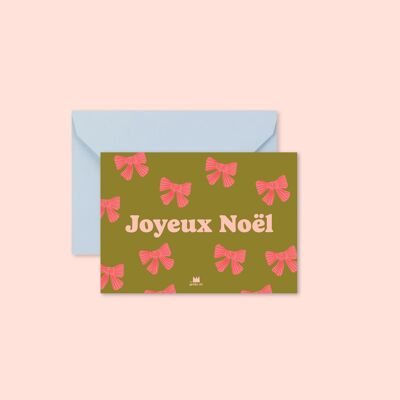 Mini "Christmas" card: Merry Christmas (with envelope)