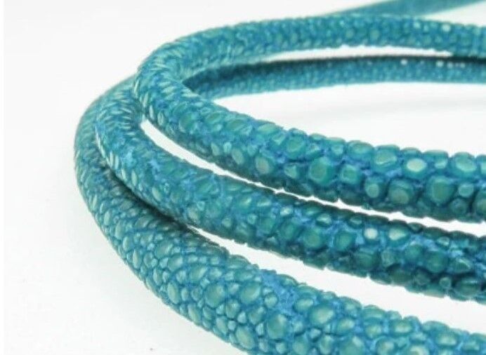 Rochenkordel - 4mm - Türkis