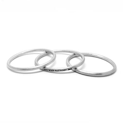 Coffret de 3 bracelets No War Factory
