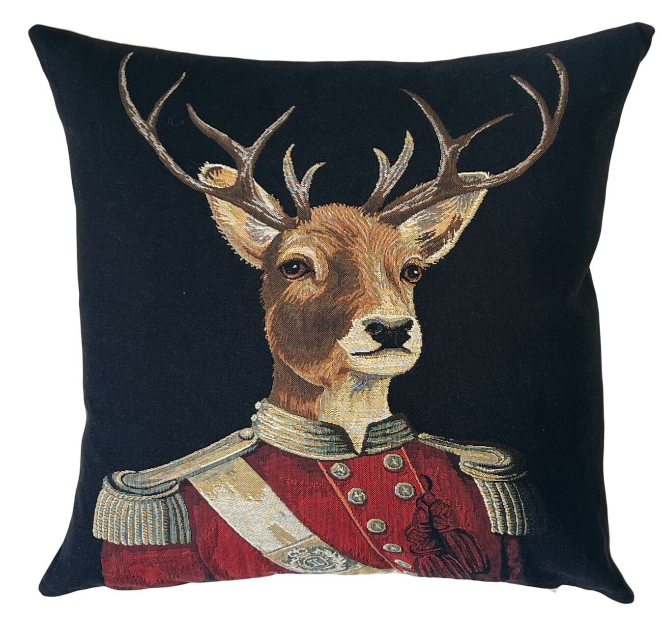 Hirschkissenbezug - anthropomorph - Militärdekor - 45x45 cm