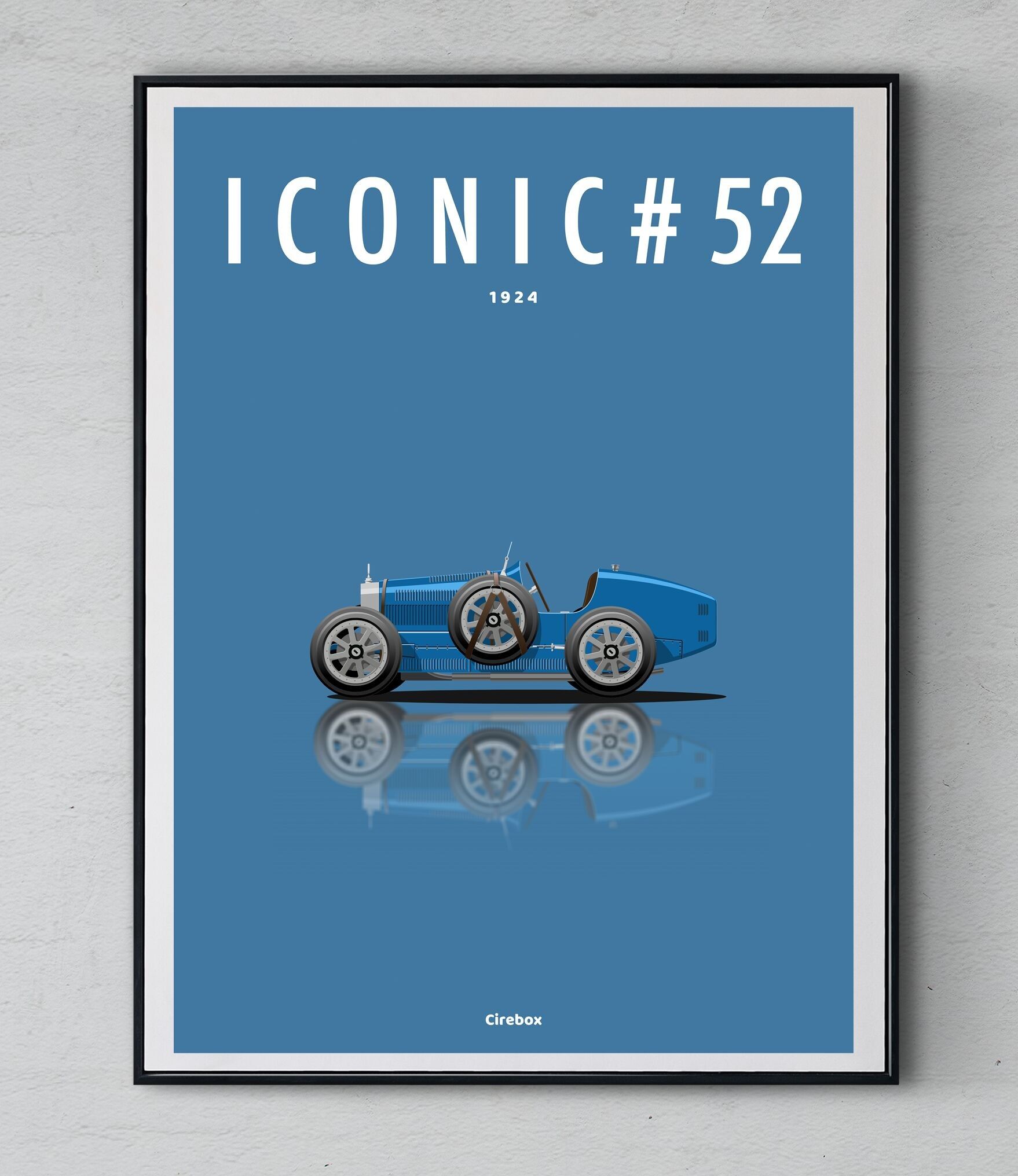Affiche ICONIC BUGATTI Type 35