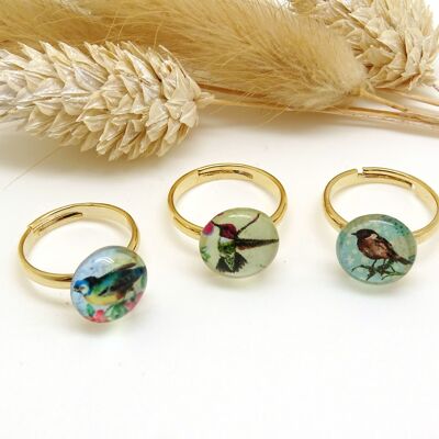 Anillo dorado con oro fino