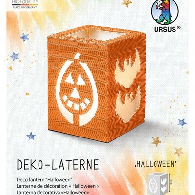 Lanterne décorative "Halloween", orange