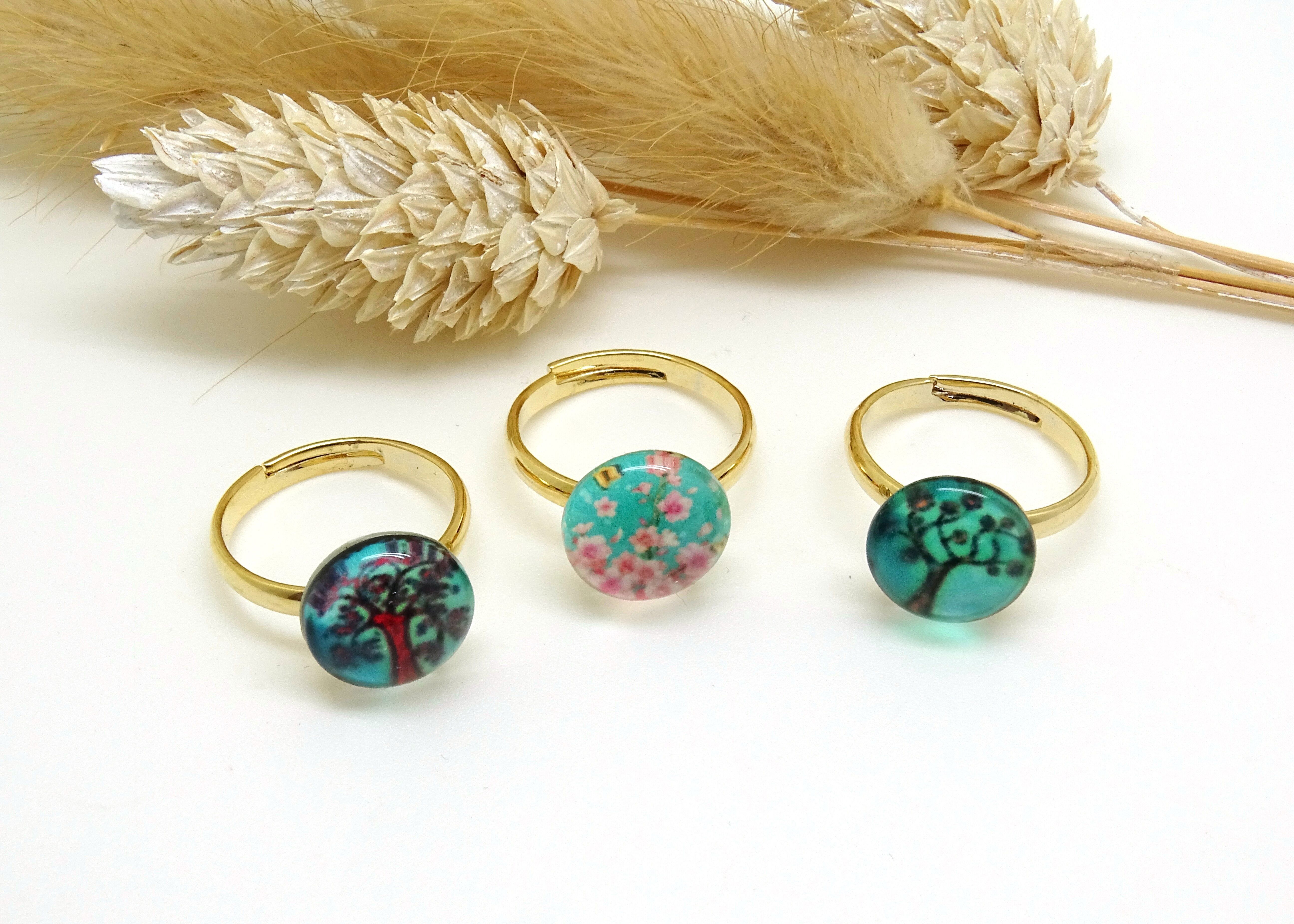 Bague dorée à l'or fin