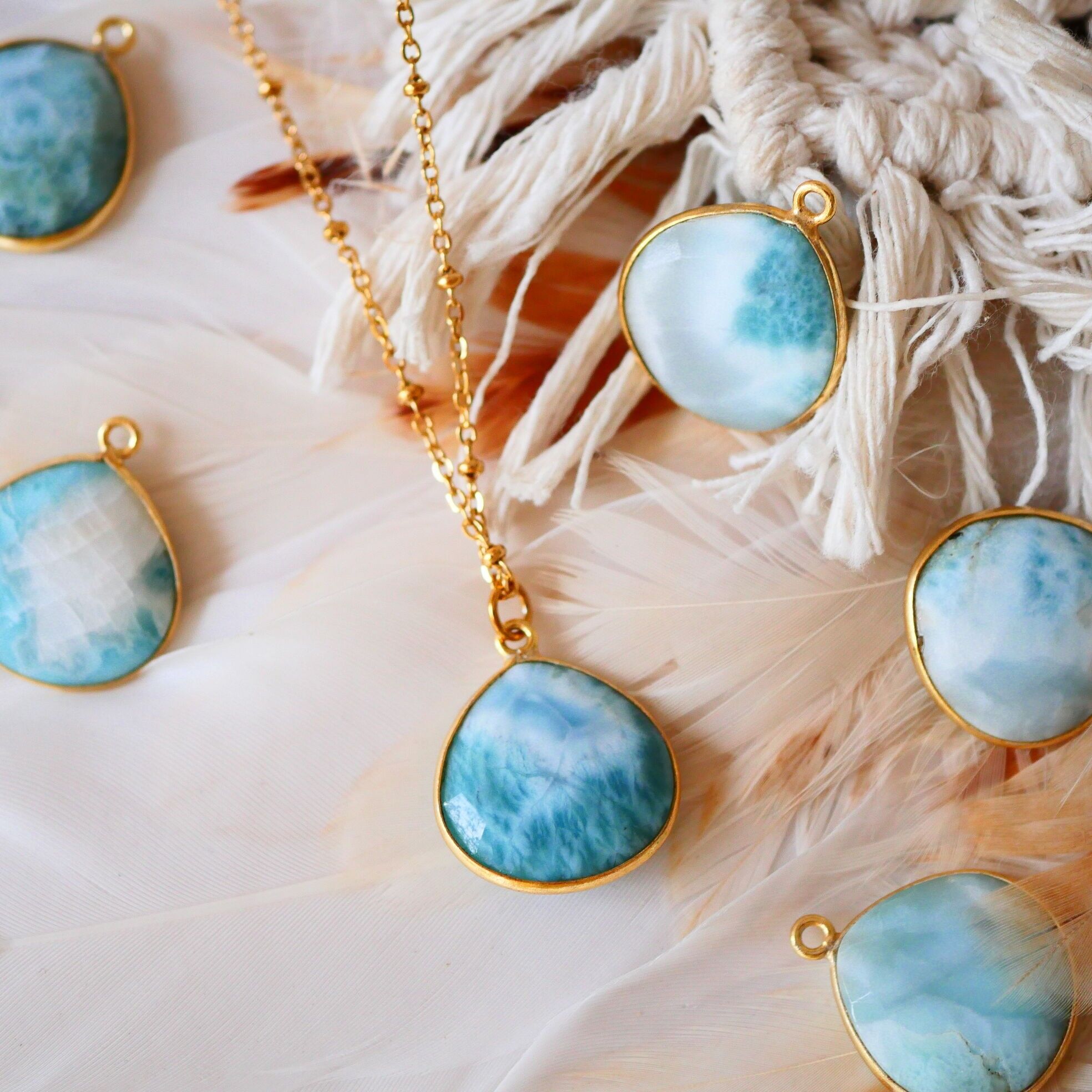 Justine Larimar Necklace – Calming & Inner Connection