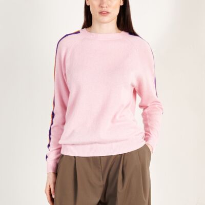 Suéter de cachemira rosa/morado/mandarina/crudo para mujer - ZAYA 19