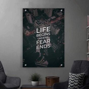 La vie commence là où s'arrête la peur - Affiche - 60 x 90 cm 9
