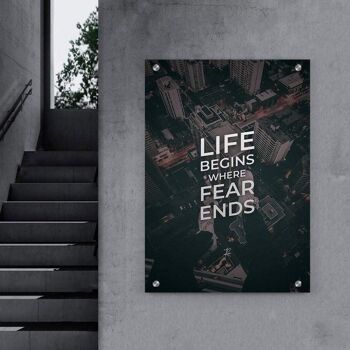 La vie commence là où s'arrête la peur - Affiche - 120 x 180 cm 4