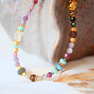 Bracciale RANGOLI in pietre multicolor – Energia e armonia