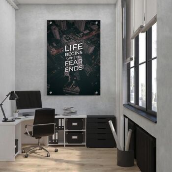 La vie commence là où s'arrête la peur - Toile - 60 x 90 cm 6