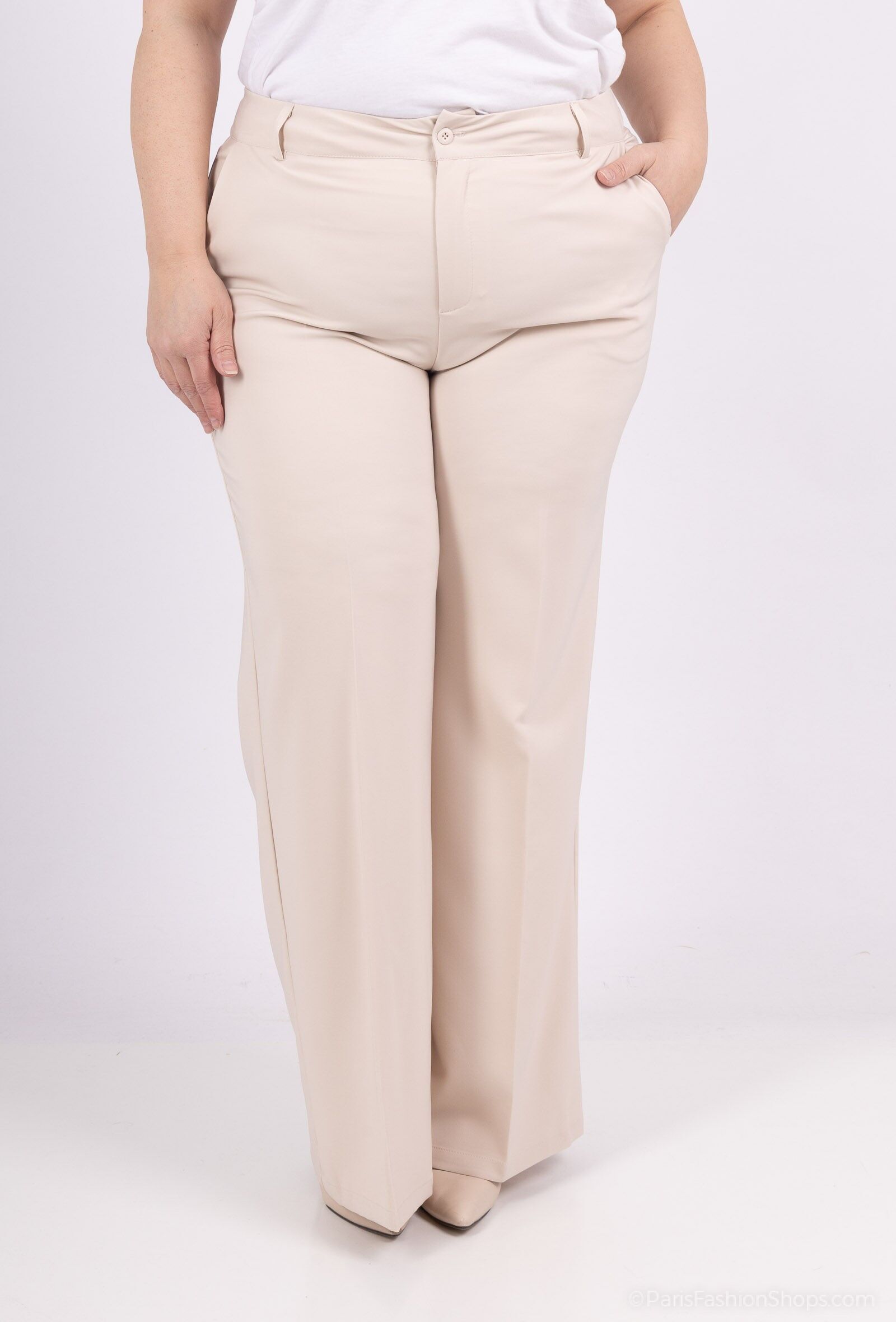 Pantalon tailleur palazzo grande taille A3306GT