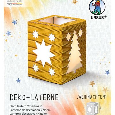Lanterna decorativa "Natale", giallo sole