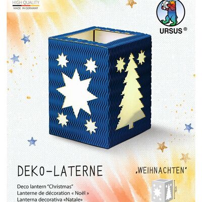 Lanterna decorativa "Natale", blu medio