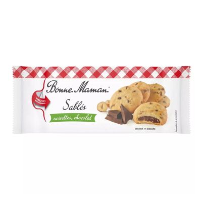 Biscotti Bonne Maman di pasta frolla con ripieno di cioccolato e nocciole 150g