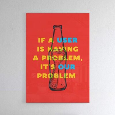 User Problems - Poster framed - 50 x 70 cm