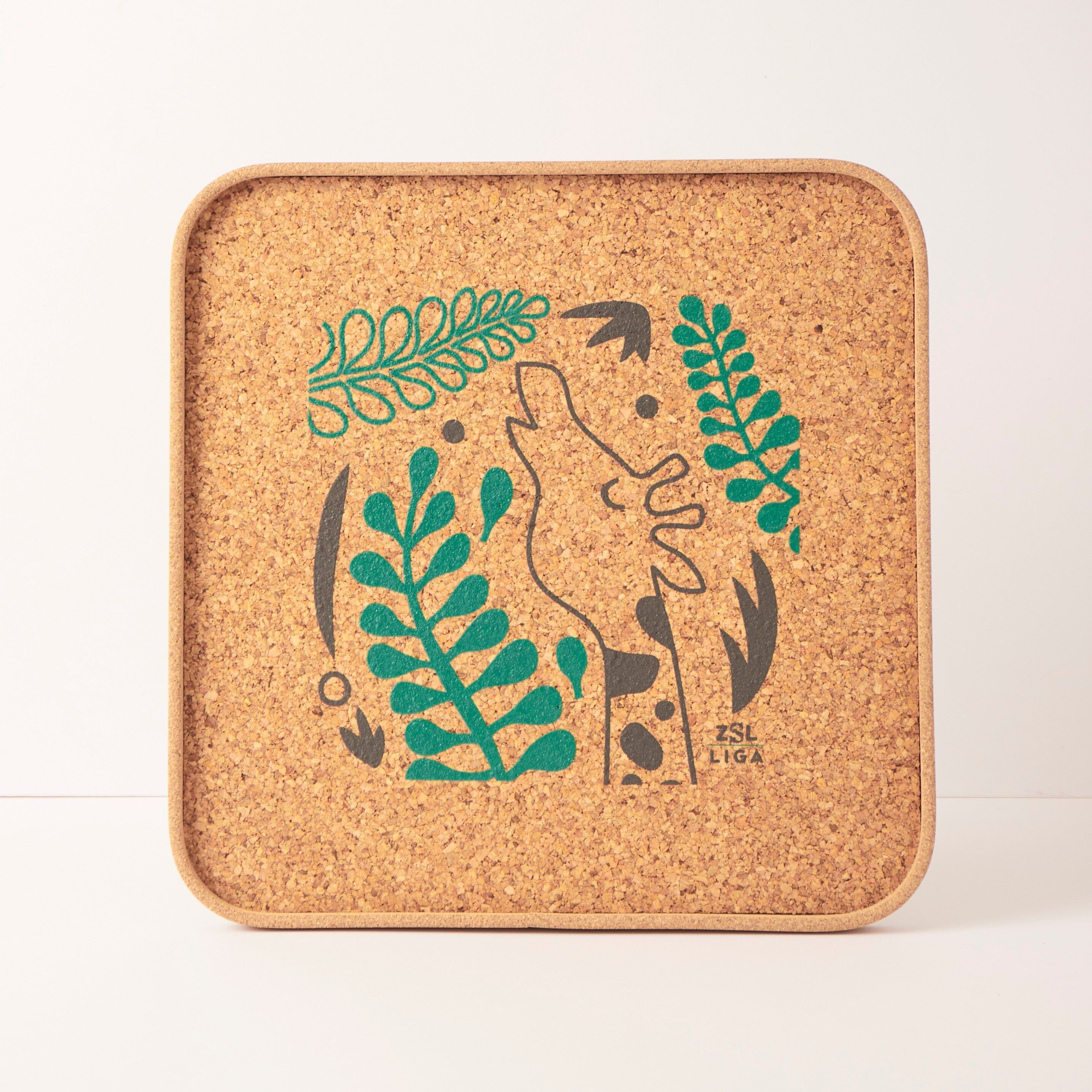 Korktablett | Giraffen