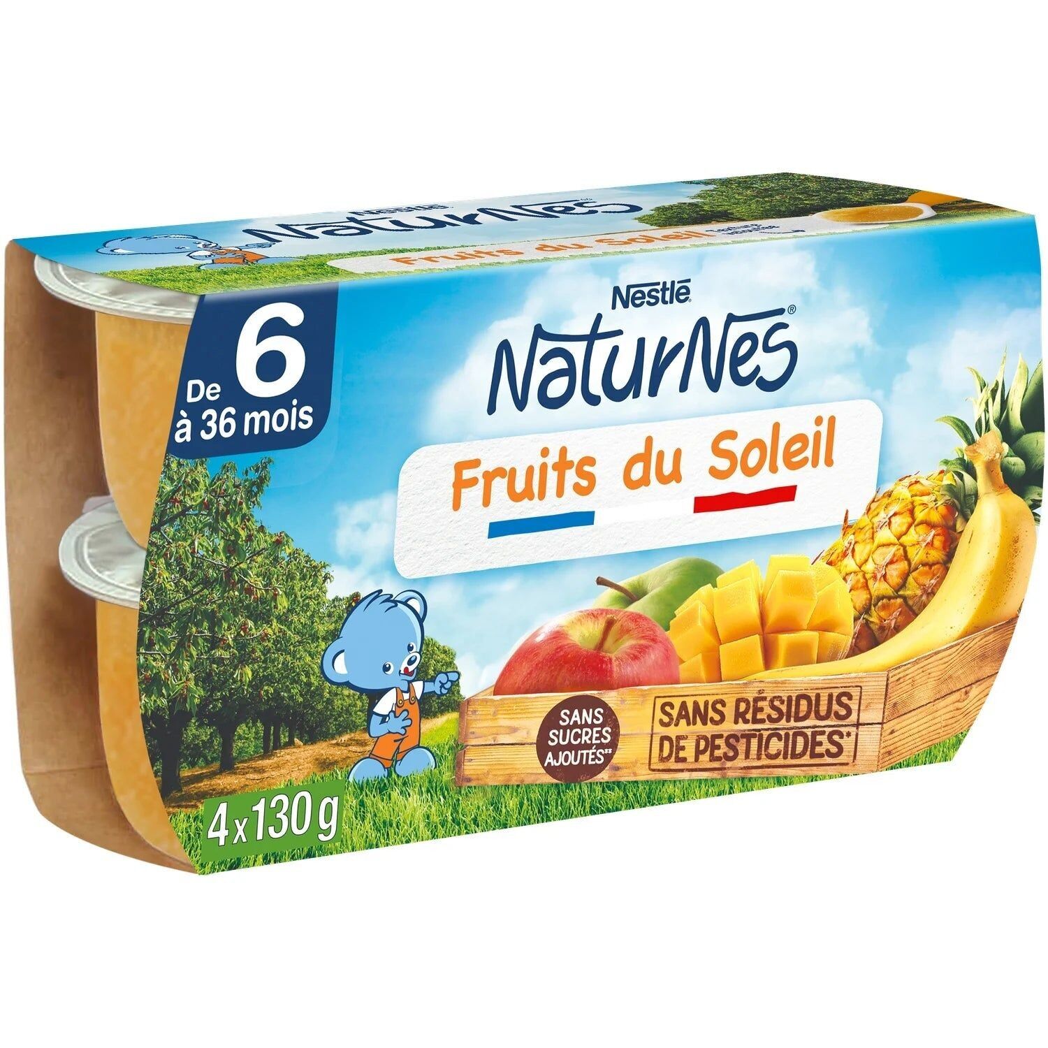 Composte Baby da 8 mesi, Frutta del Sole NATURNES