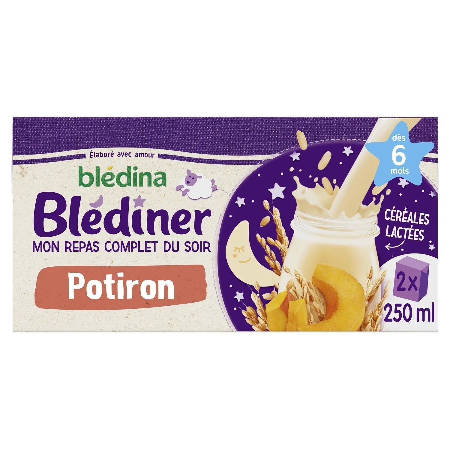 Cena per bambini dai 6 mesi Blédiner al gusto di zucca BLEDINA