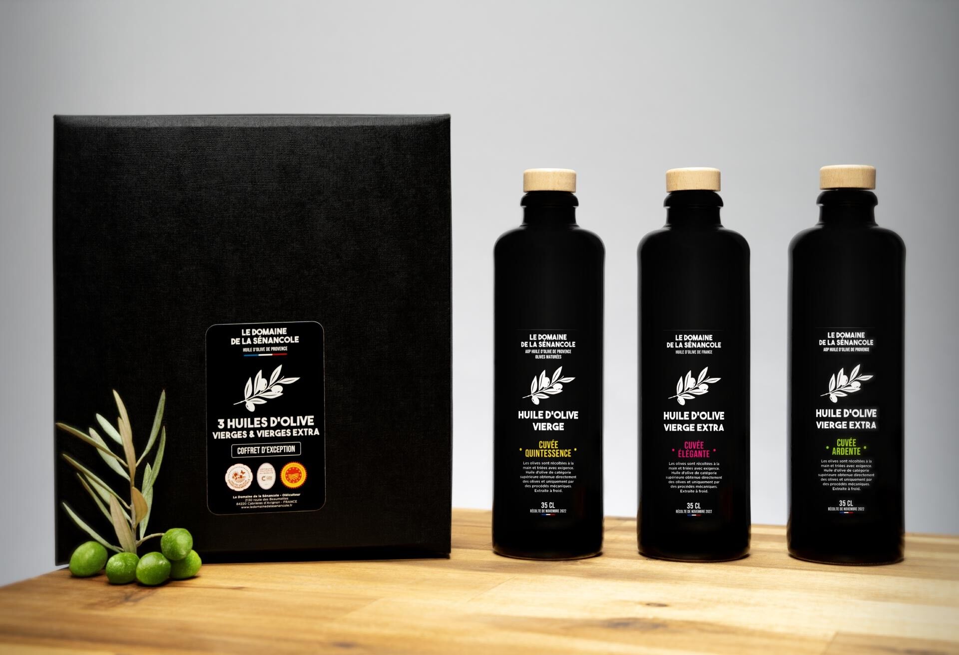 Box of 3 olive oils (35cl) - Domaine de la Sénancole