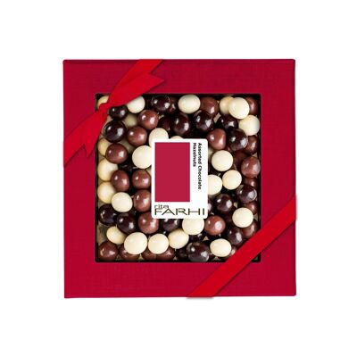 Nocciole ricoperte di cioccolato assortite, senza olio di palma, 200 g