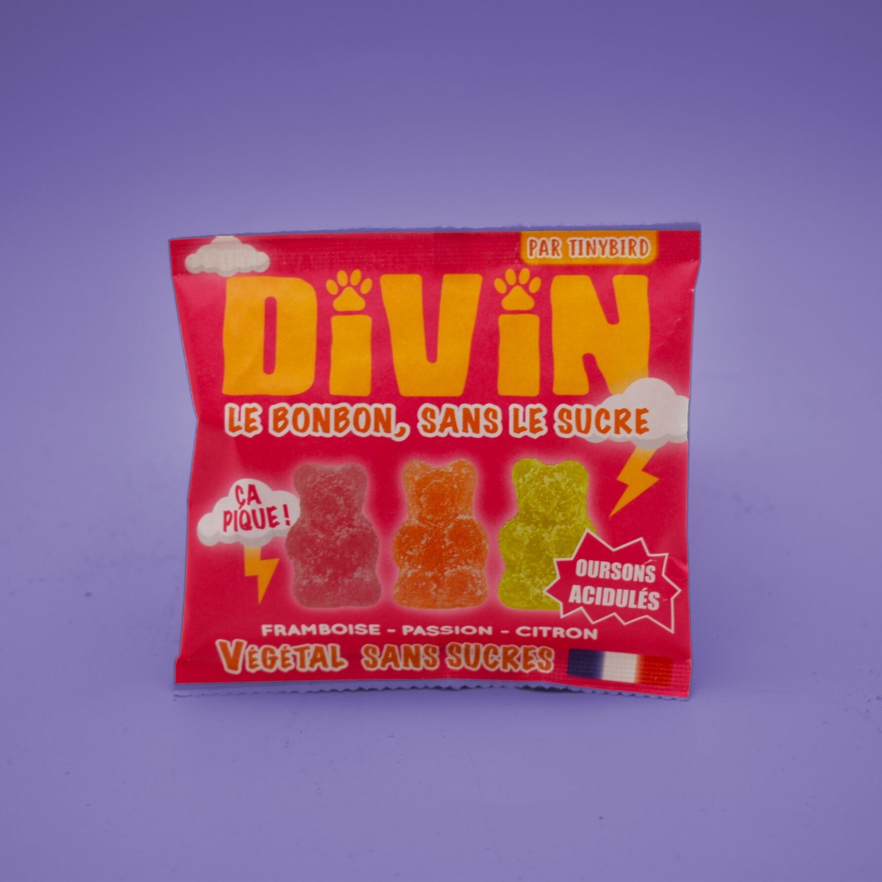 Divin - Le bonbon sans sucre acidulé