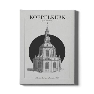 Kuppelkirche - Leinwand - 30 x 45 cm