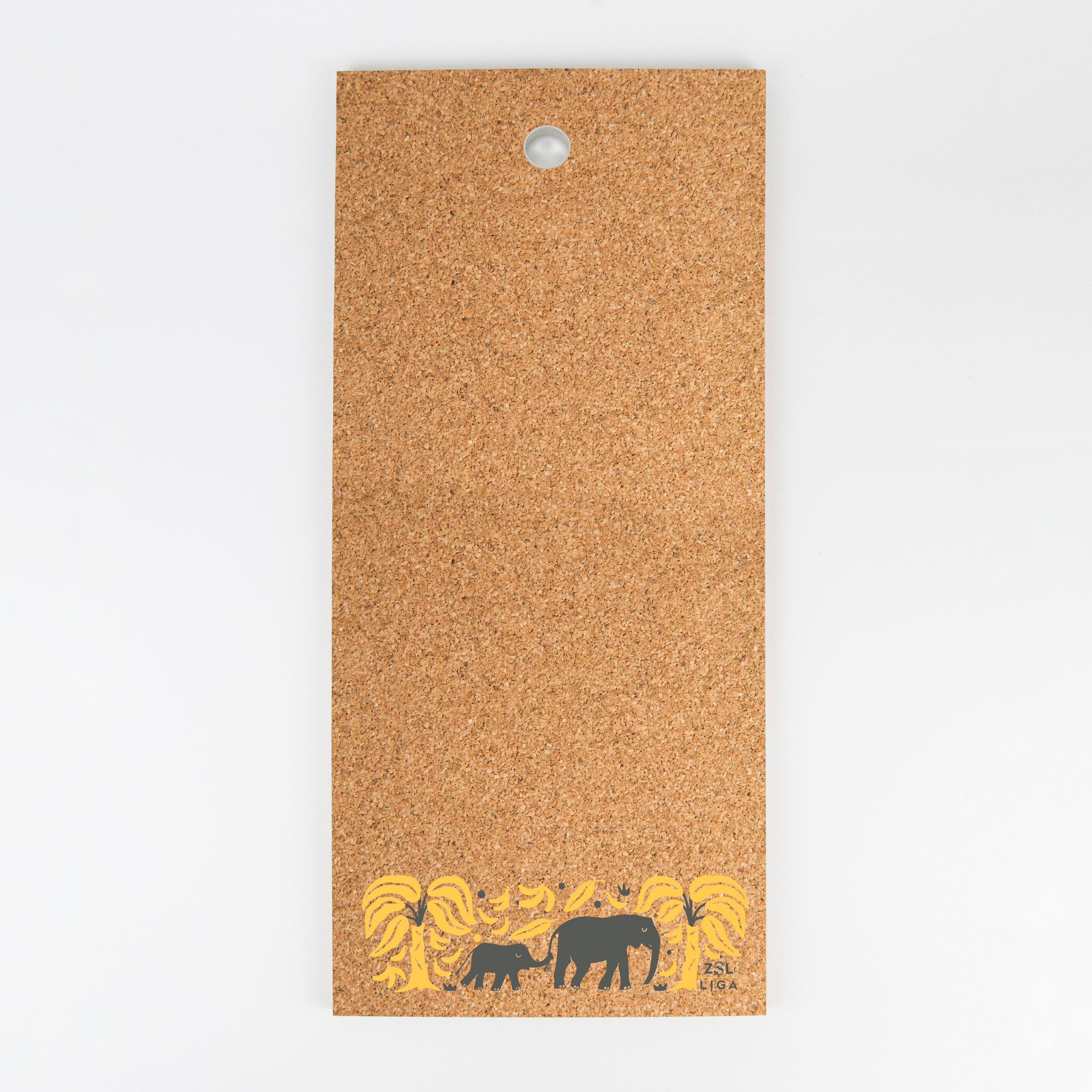 Kork Memoboard | Elefanten & Bananen