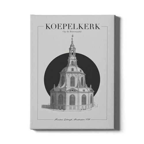 Koepelkerk - Canvas - 40 x 60 cm