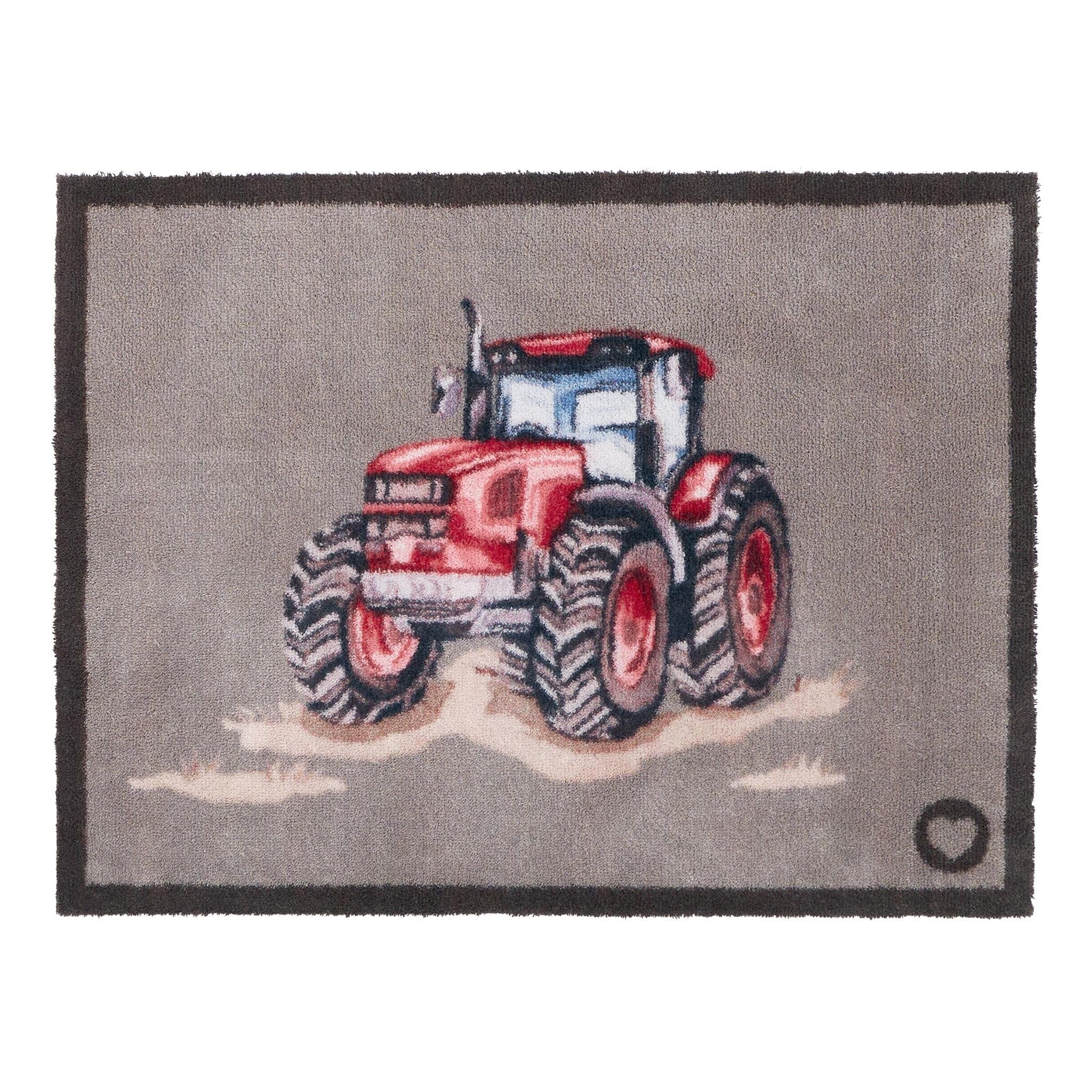 Hug Rug Red Farmyard Tractor