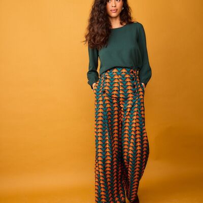 Pantaloni Nenufar Triangolo Verde