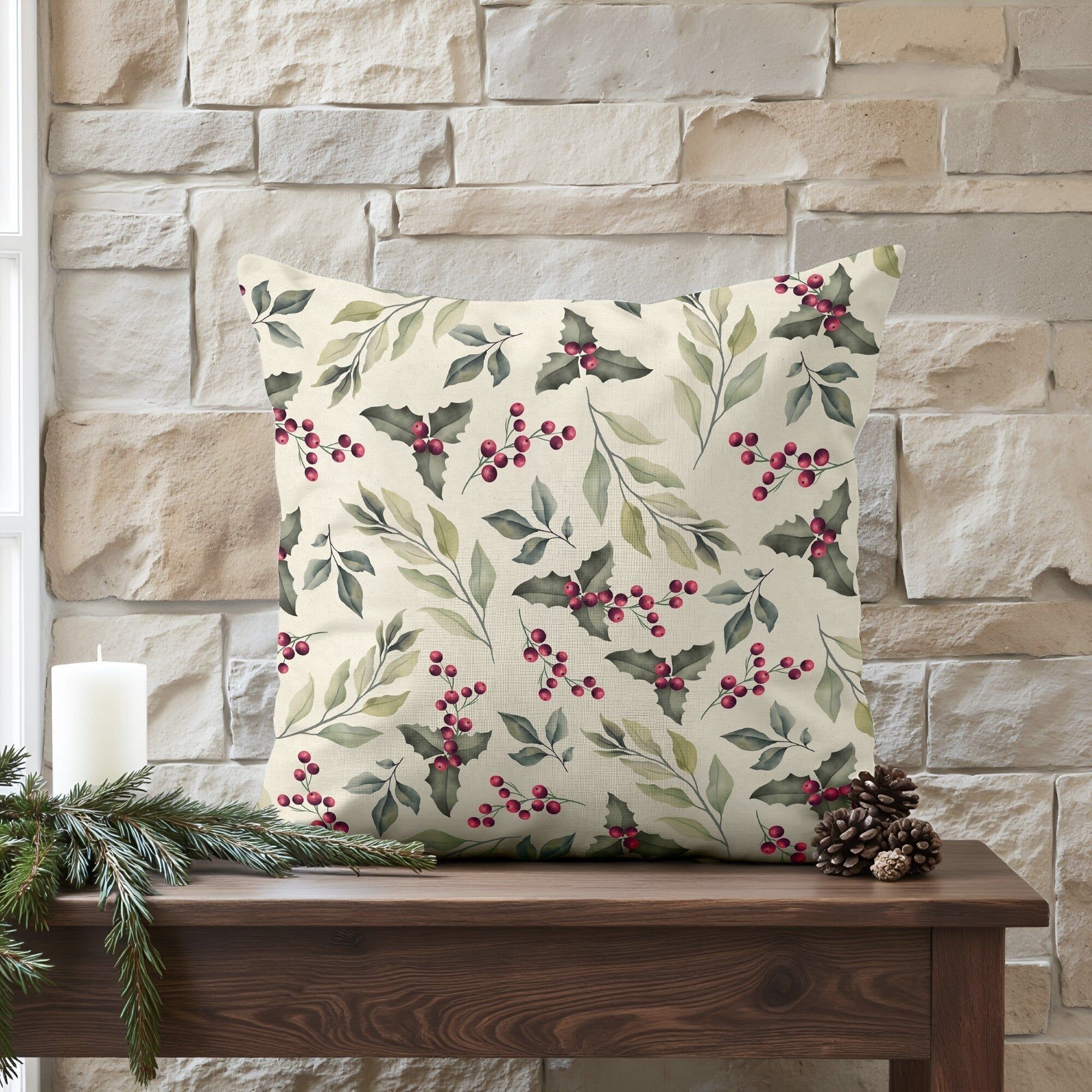 Belum Weihnachten 13-102 100% Baumwolle Kissenbezug 50x50 cm