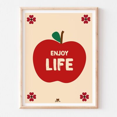 Póster - Disfruta la vida (30 x 40 cm)