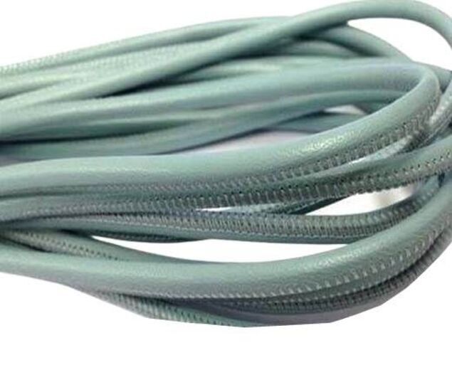 Rundgenähtes Nappalederband 4mm-Sky