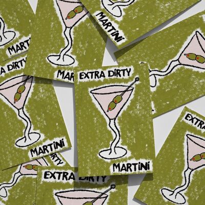 Affiche ~ Extra Dirty Martini